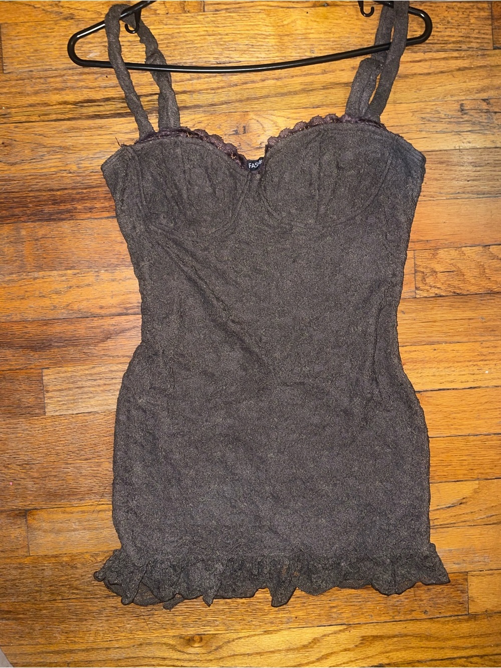 Fashion Nova— Cleo Lace Micro Mini Dress